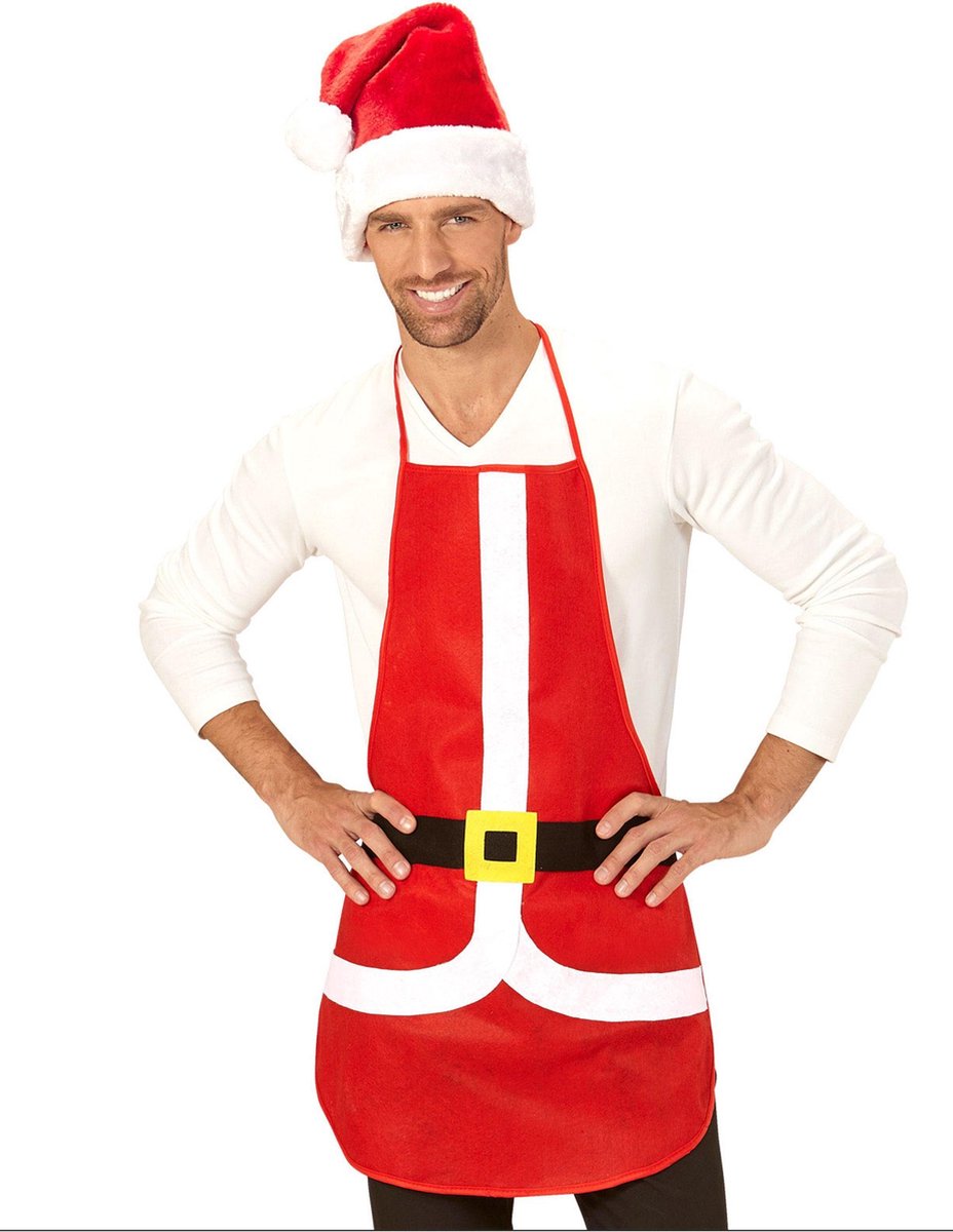 WIDMANN - Rood kerst schort - Accessoires > Andere Accessoires